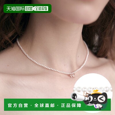 韩国直邮Rosemont [Rosemont] 银色丝带珍珠项链 RA24C43J吊坠