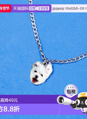 韩国直邮WAIKEI韩国小众设计师狗狗图案时尚日常项链YK23HSAC05