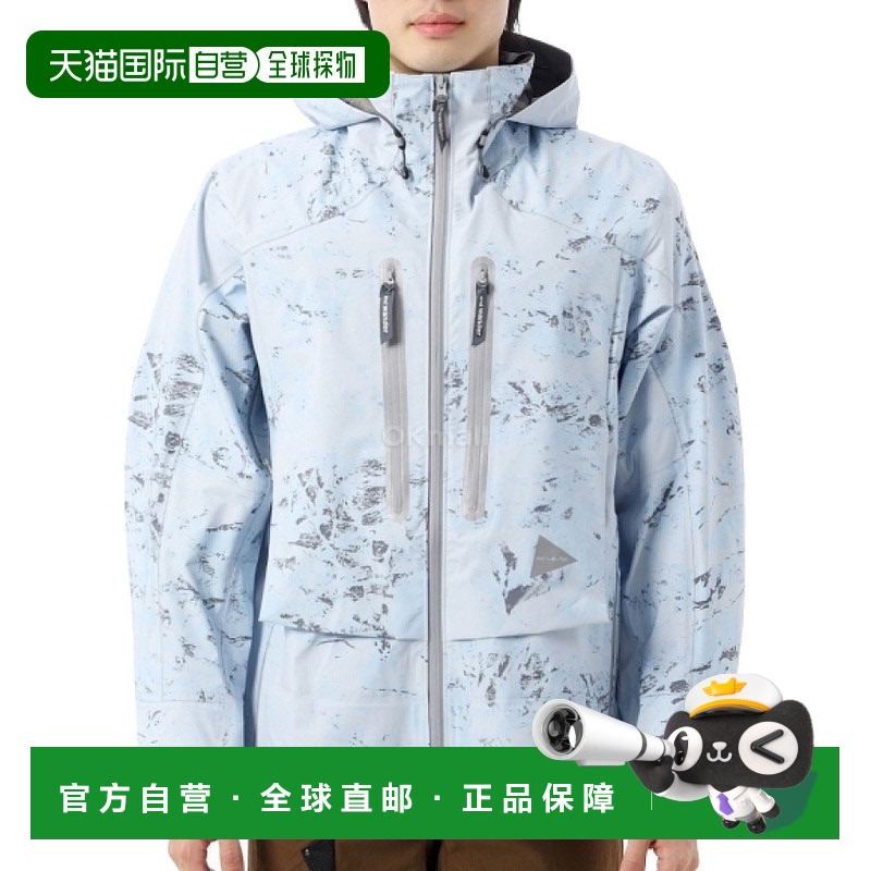 韩国直邮AND WANDER 印花 PERTEX SHIELD 雨衣-深蓝色 (574511100