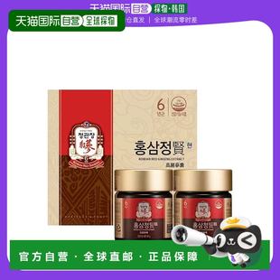 韩国直邮正官庄6年根高丽参红参膏红参精华滋补品人参120gx2礼盒