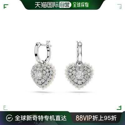 韩国直邮SWAROVSKI设计感爱心水晶镶嵌耳钉5684384施华洛世奇锆石