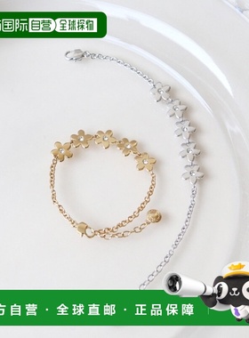 韩国直邮Rita Monica 手链300706295 Metal Blossom Bracelet