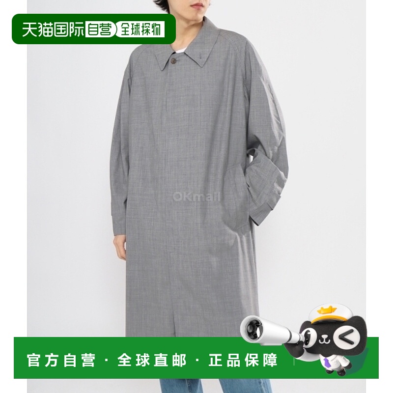 韩国直邮AURALEE 细热带羊毛 SOUTIEN 领大衣 (A23SC01WT TOPGRAY