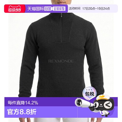 韩国直邮WoolPower 拉链龟领 400 黑色 (男装 7224) 长袖