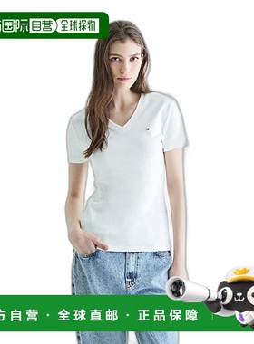 韩国直邮TOMMY HILFIGER 女士女装T恤T22E1TTO053WT2YBL短袖条纹