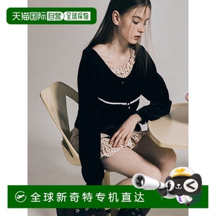 fingers韩版 韩国直邮margarin 少女小清新甜美自然气质连衣裙3018
