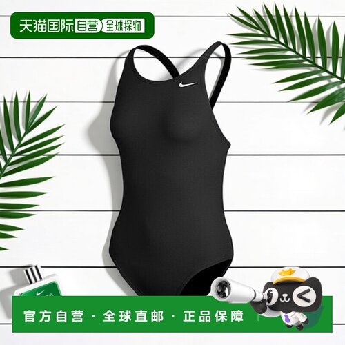 韩国直邮NIKE 游泳衣 Swim Answer Solid Fastback 高切连体泳衣