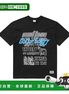 韩国直邮GOTTER GALLERY 公用T恤 GT25SUTP06BK UTOPIA TYPO GRAP