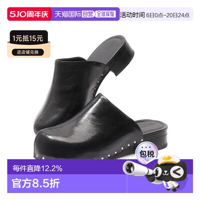 韩国直邮OUR LEGACY男女NAOTO CLOG黑色牛皮穆勒鞋 (A2257NCB)