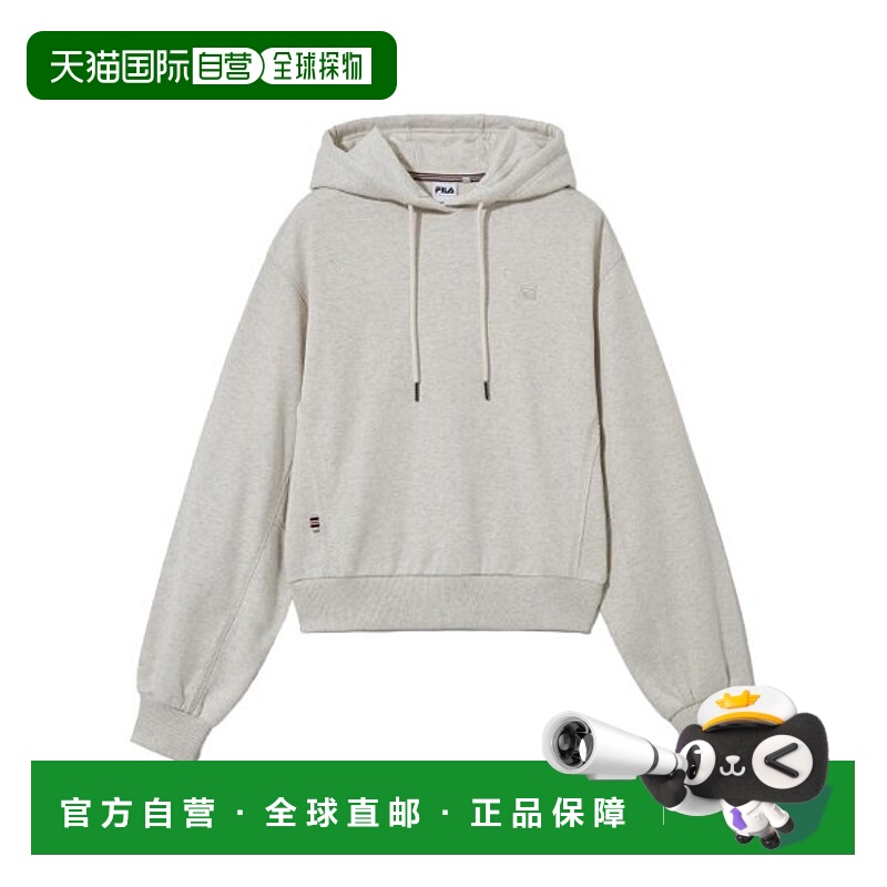 韩国直邮FILA [新] 惠拉女式半截麦跑步后连帽衫 FM2FS253PO01F00