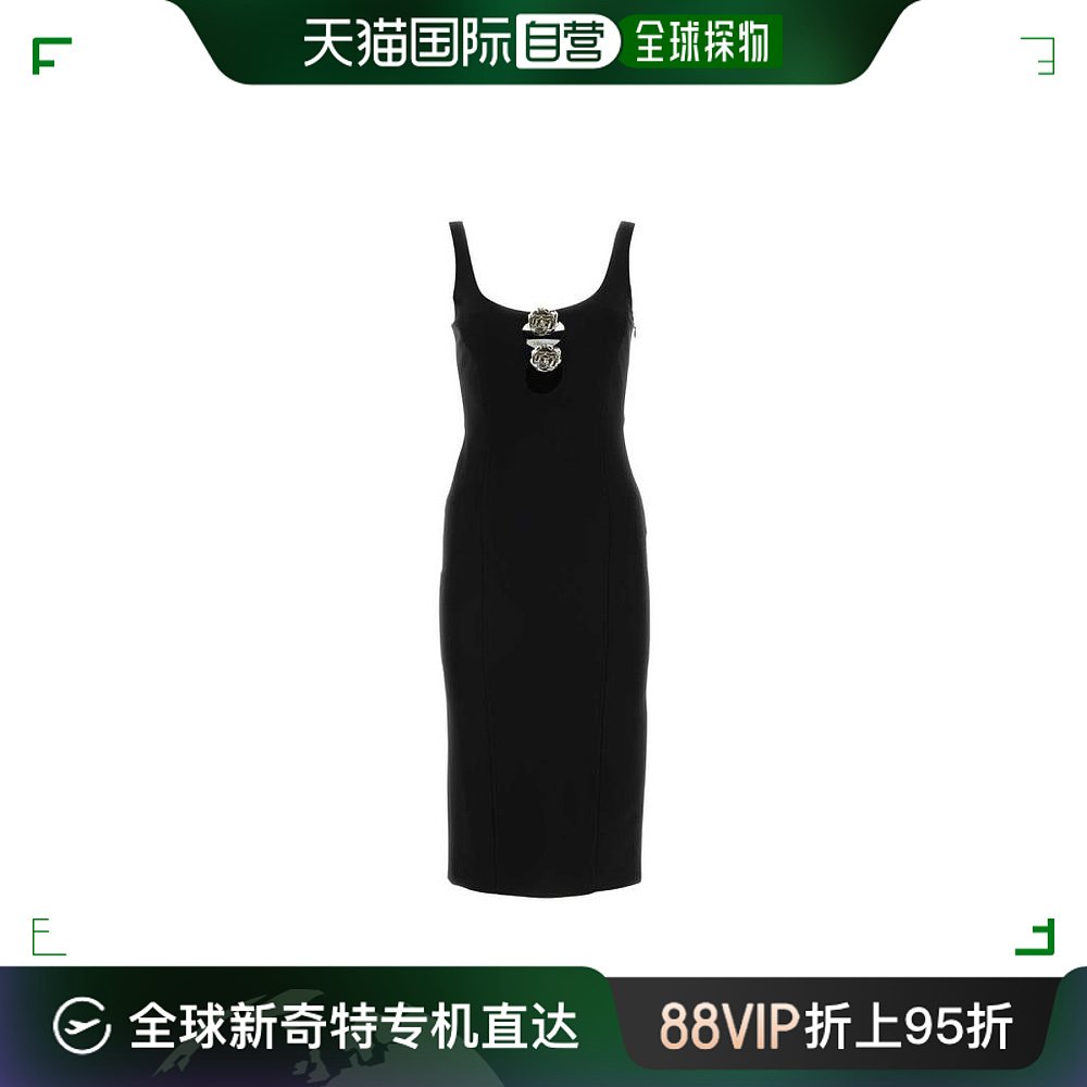 韩国直邮BLUMARINE24SS中长连衣裙女2A417A N0990BLACK 女装/女士精品 连衣裙 原图主图