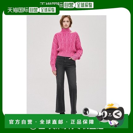 韩国直邮SJYP女士牛仔裤直筒潮流时尚 舒适百搭 简约透气女款下装