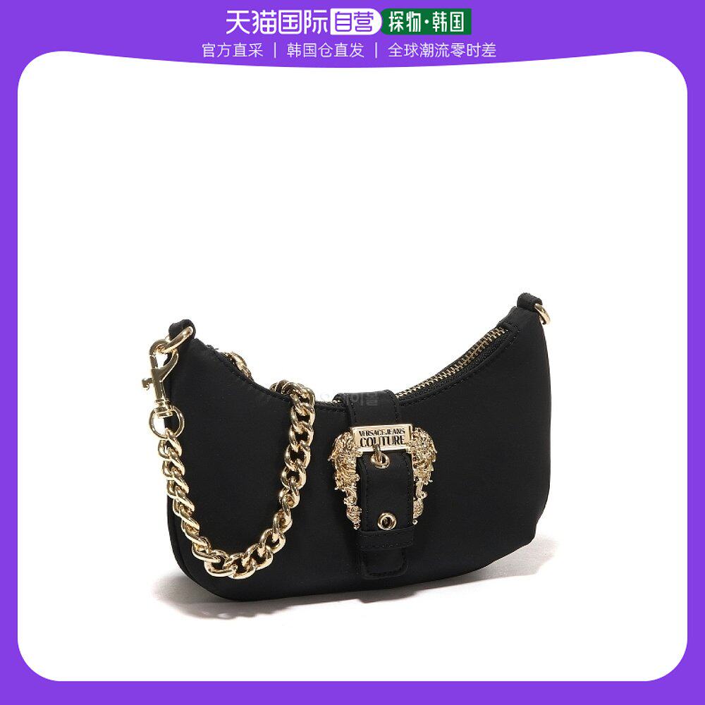 韩国直邮versace 巴洛克风金属大口手提单肩腋下包百搭尼龙链条包