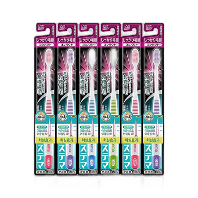 韩国直邮进口狮王LION细齿洁Systema护龈牙刷细弹性软刷毛6支装