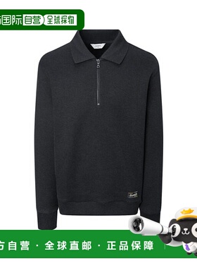 韩国直邮HAZZYS [25FW] 炭灰色尼特里克领半拉链上衣 (HZTS5D602C