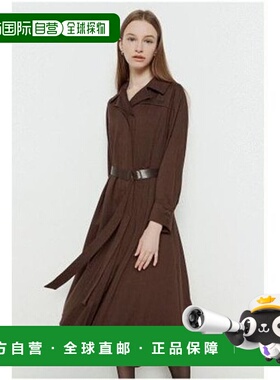 韩国直邮THE IZZAT 女士羊毛混纺百褶衬衫连衣裙 IMCA0OP12SG