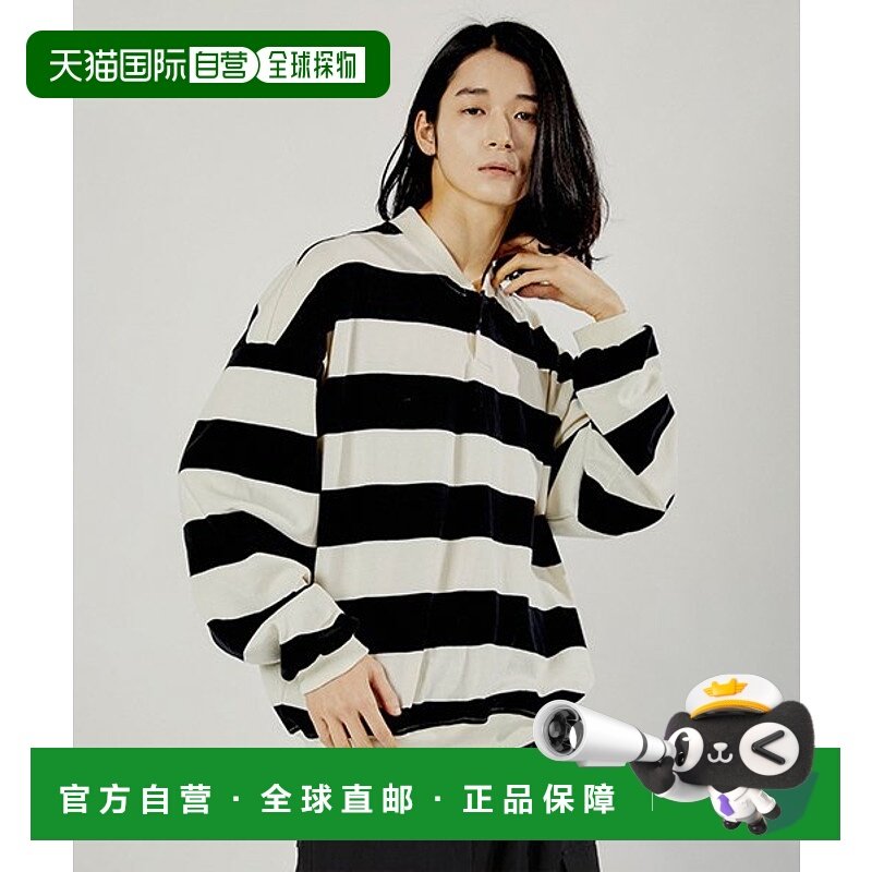 韩国直邮MIMTHEWARDROBE男士卫衣M231YT1BK RUGBY STRIPED MTM_BL