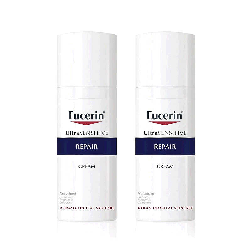 韩国直邮Eucerin优色林修护霜复合性干油混合肌面霜50ml*4瓶正品