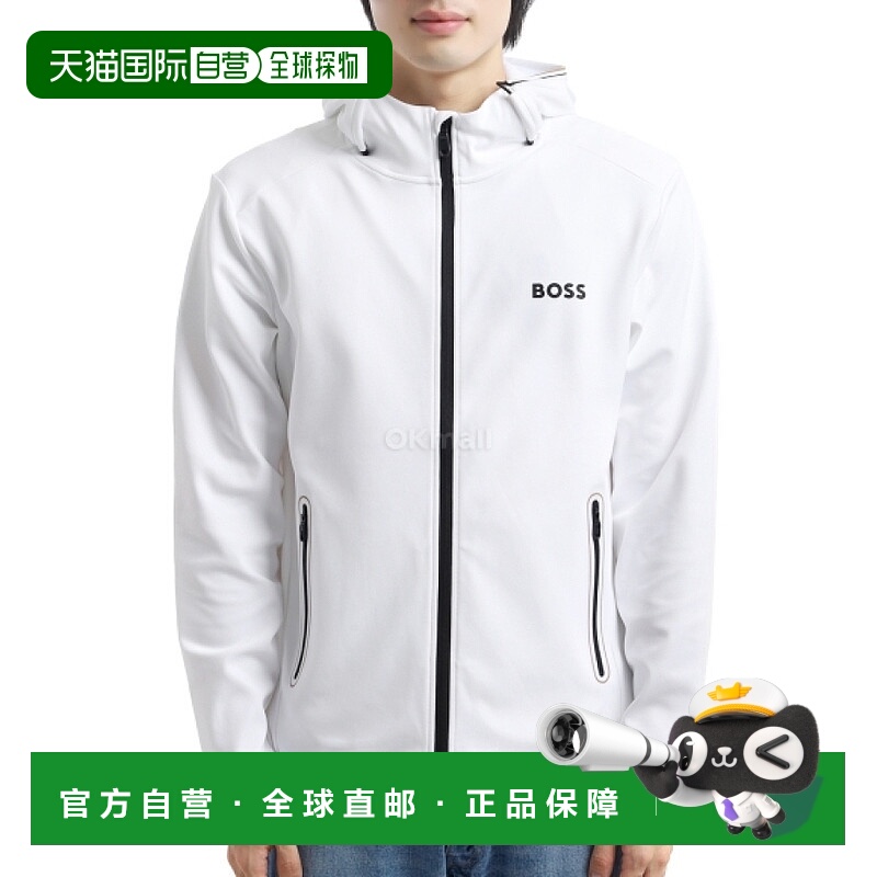 韩国直邮HUGO BOSS Active Stretch Garbardine 拉链连帽衫 (5054