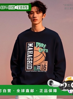 韩国直邮MAHAGRID 公用卫衣MG2CFMM442ANV PLAY OFFS SWEATSHIRT