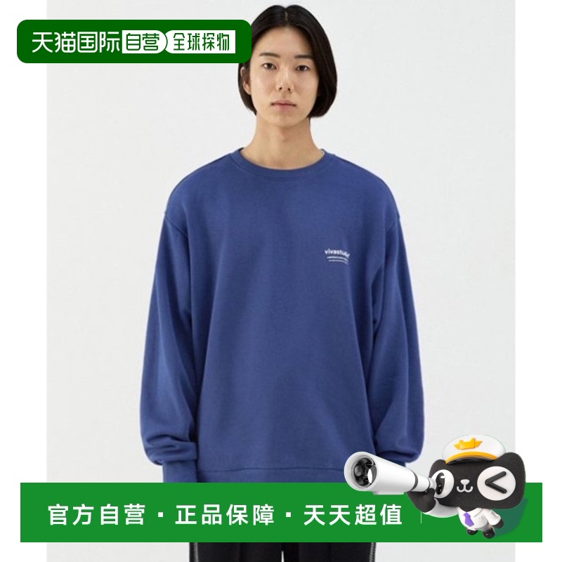 韩国直邮VIVASTUDIO 公用卫衣LOCATION CREWNECK [INDIGO BLUE] K