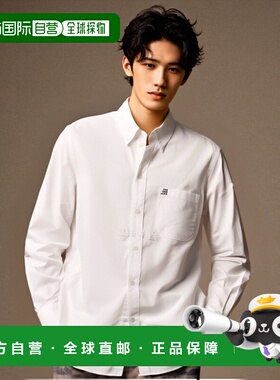 韩国直邮MSGM 3540ME03 237501 01 长袖纯棉衬衫 男士商务休闲衬