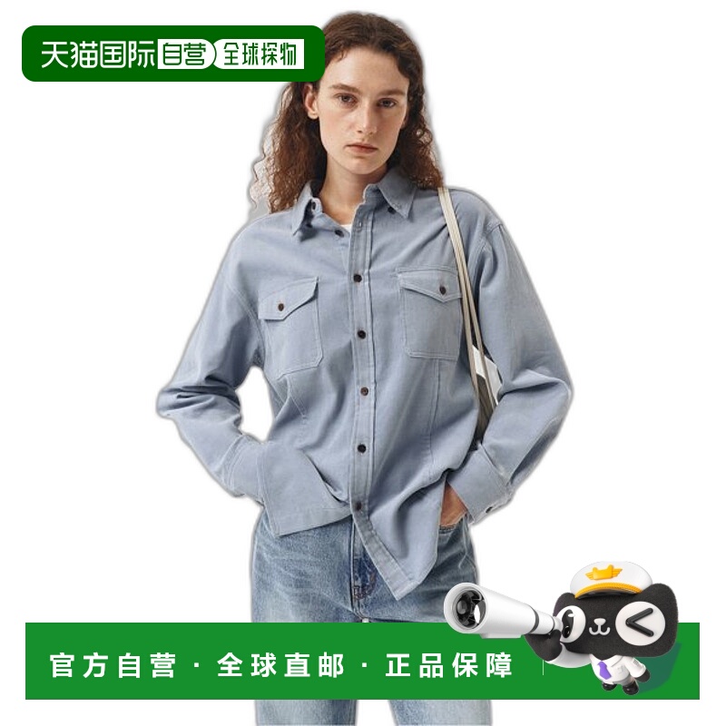 韩国直邮Dunst2023秋冬新品中性风经典女款衬衫UDSH3C104B1