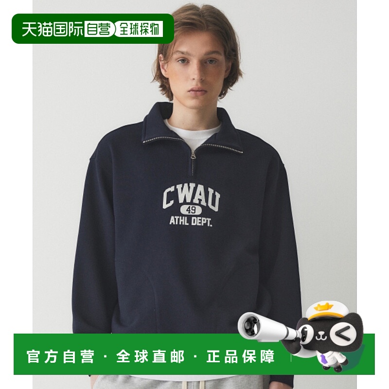 韩国直邮WHO.A.U 男士卫衣 Half Zipup Sweatshirt / WHMAE4931U