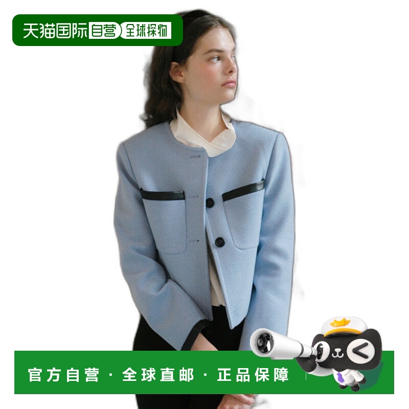 韩国直邮ANEDIT 女士女士精品AN24FJ6009WB U Riley Leather Trimm