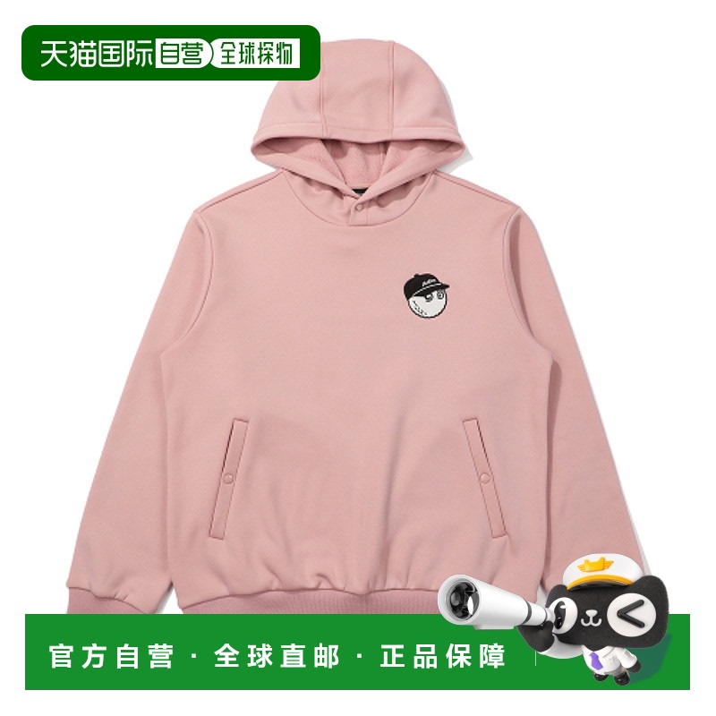 韩国直邮MALBON GOLF 男士连帽衫M4423PFS01PNK M Script lightwe
