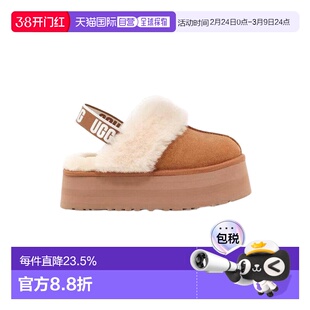 香港直邮UGG Funkette女士厚底鞋包头拖鞋防滑加绒保暖1113474