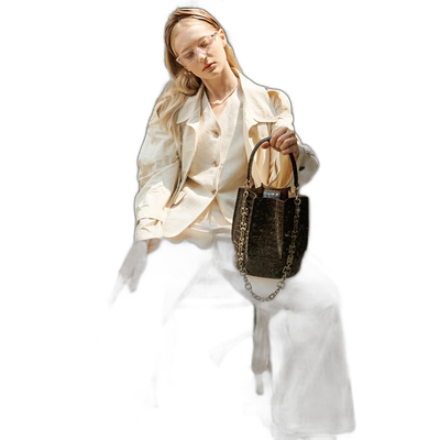 韩国直邮LOEUVRE正品 通用款女包301453915Sac de Lumiere Croc F