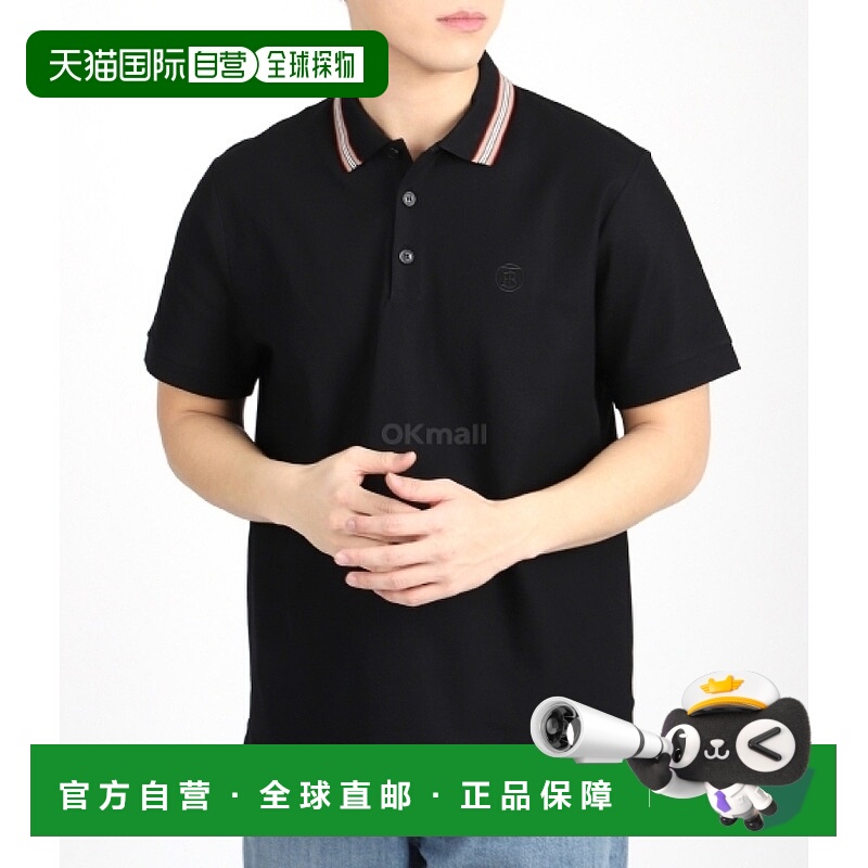 韩国直邮BURBERRY TB LOGO POLO 衫 (8084017) 短袖珠地布/领子