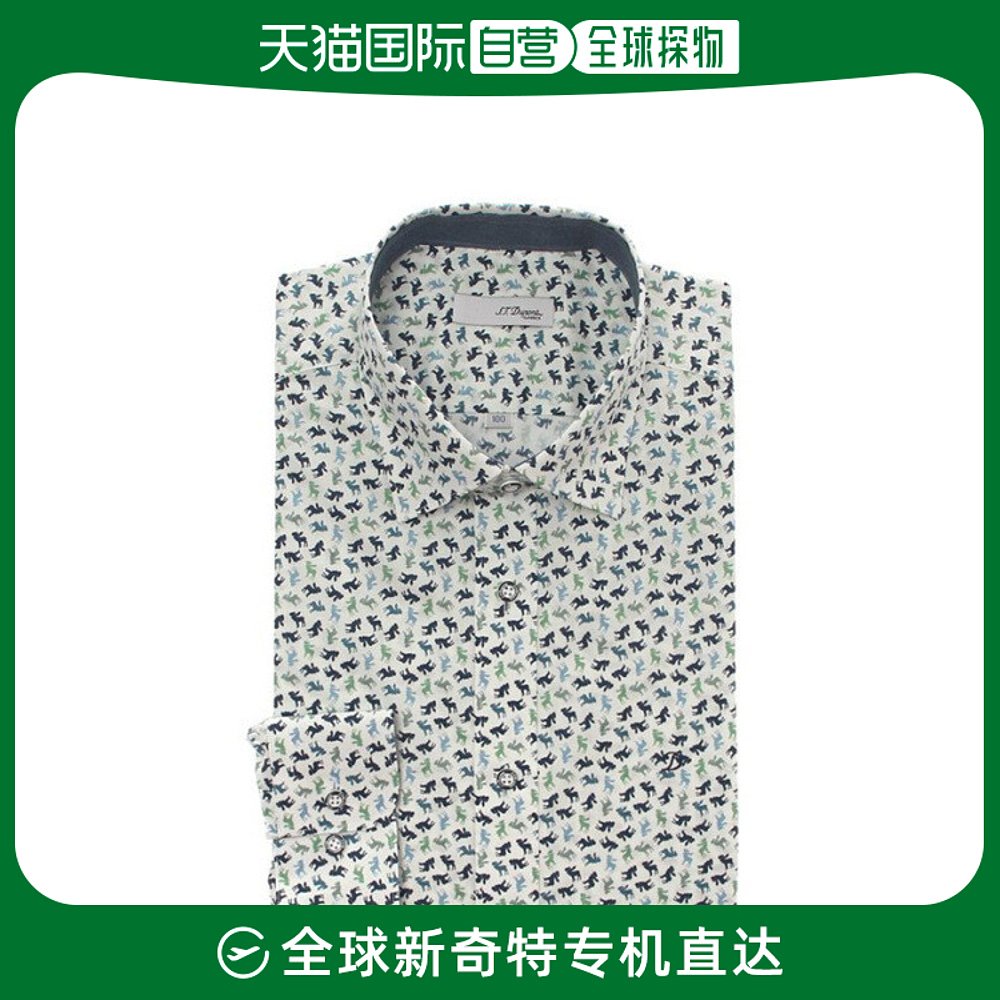 t.dupont 衬衫 乳白色/鹿/motive/印花/长袖/衬衫/se3s