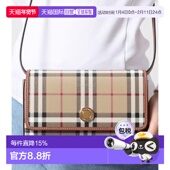 韩国直邮BURBERRY女士Hampshire格纹单肩包可拆卸肩带 8070421