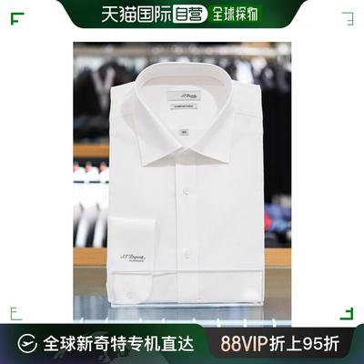 韩国直邮[S.T.DUPONT] 男款 紧身款 商标 细节 长袖 衬衫 (SE3SM2
