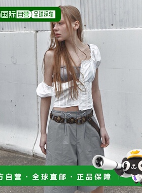 韩国直邮ETMON 女士女装休闲裤5006048183 Midi Pocket Pants Grey