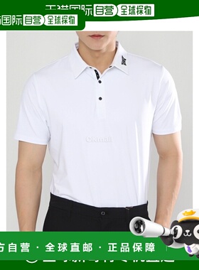 韩国直邮PXG 运动版型 BP 签名 POLO 白色短袖高尔夫球衫 ME23ATP