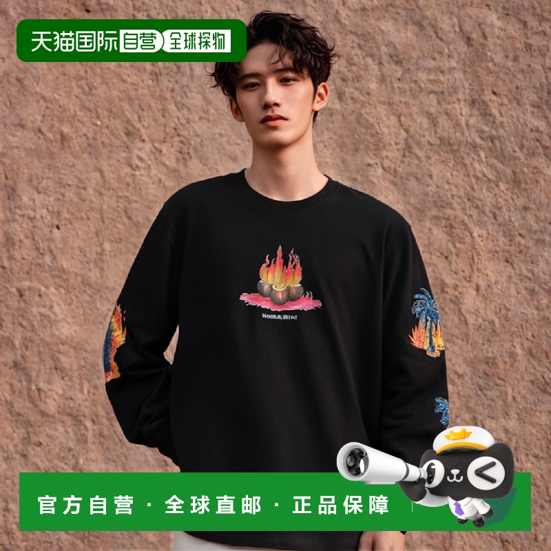 韩国直邮THISISNEVERTHAT 公用T恤Burning Palm Tree L/S Tee Off