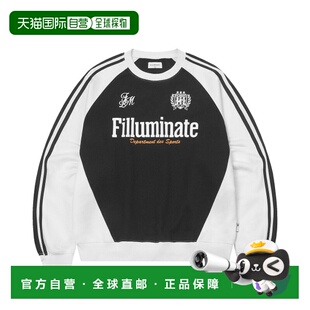 Raglan 韩国直邮FILLUMINATE Sporty FBESUTM087BK Swea 公用卫衣