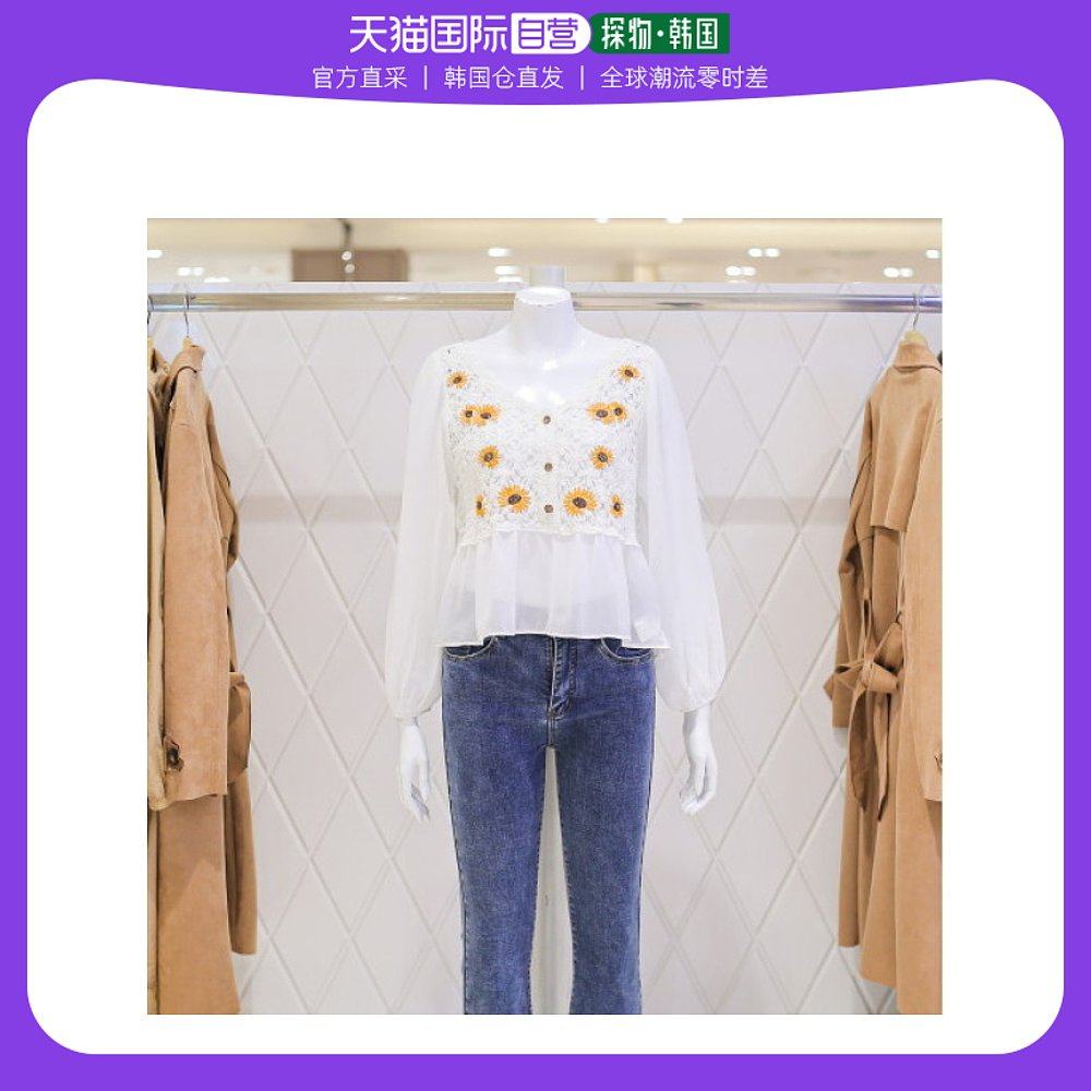 韩国直邮valleygirl t恤 [ak水原店] [valley girl] 花纹 crosche