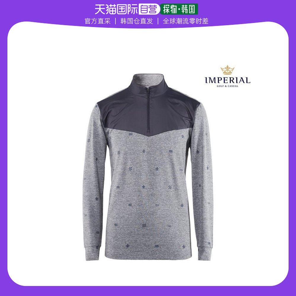 韩国直邮imperial 高尔夫服装 半领/kara/t恤/灰色