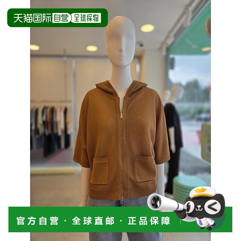韩国直邮THE IZZAT [女式网眼连帽拉链开襟衫 (IR5M1CD831)