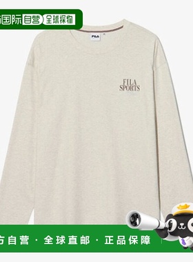 韩国直邮FILA Whella FILA 图案长袖 T 恤 斐乐FS253RL01X002290