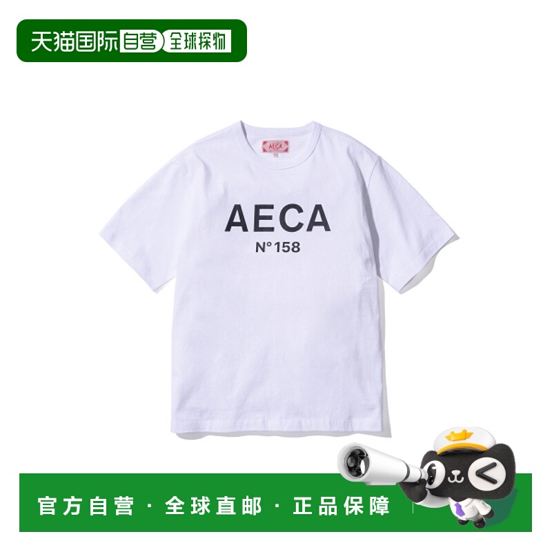 韩国直邮AECA WHITE 男士T恤AWCMSSBDTTSST002C0SA AECA BIG LOGO