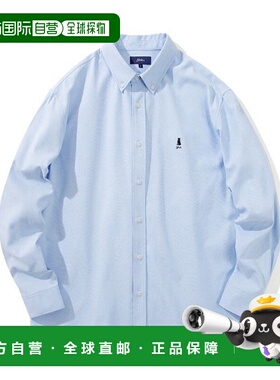 韩国直邮YALE REGULAR FIT HERITAGE DAN OXFORD SHIRTS LIGHT BL