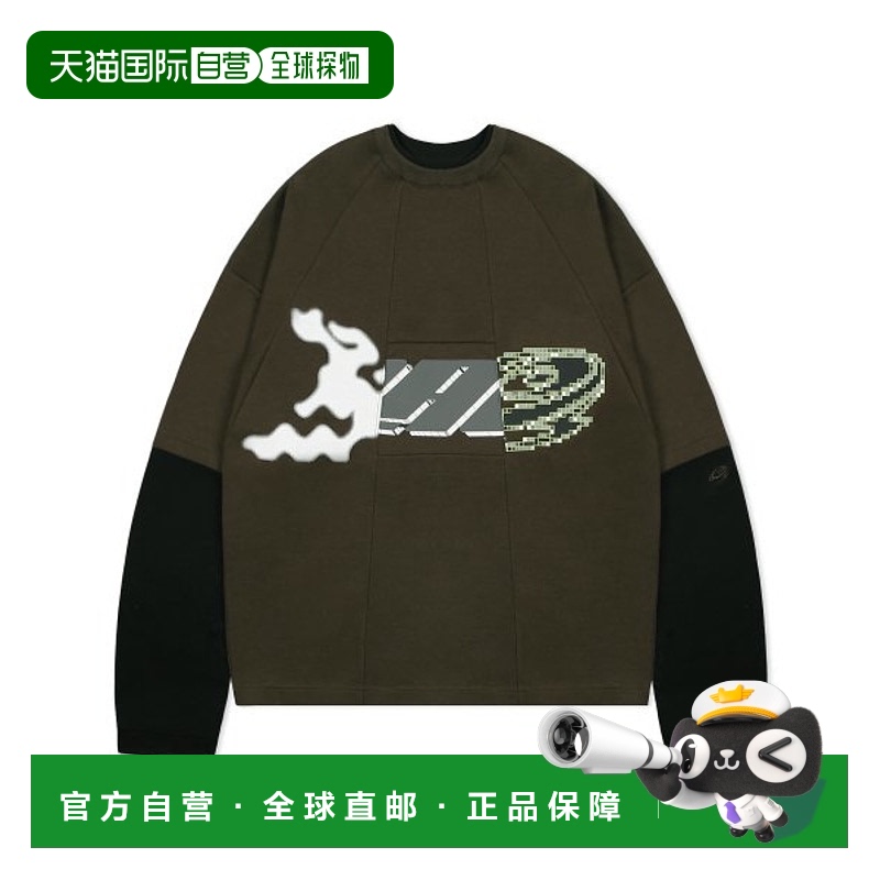 韩国直邮GLACK 公用T恤GT036OL纯棉休闲百搭时尚单品时髦上衣穿搭