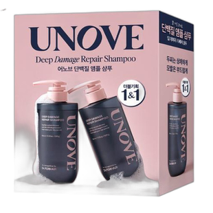 韩国直邮unove柔诺伊洗发水营养柔顺防毛躁保护发质500g*2