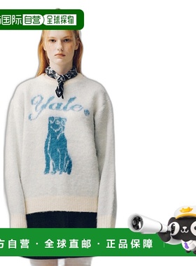 韩国直邮YALE秋冬新款韩版小熊校园日常复古毛衣女款YEW1KT102AIV