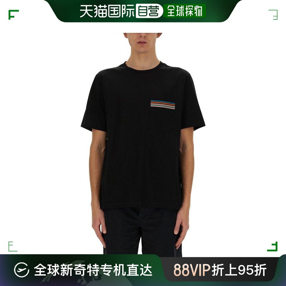 韩国直邮PAUL SMITH24SS长袖T恤男M1R 306U H00088 79BLACK